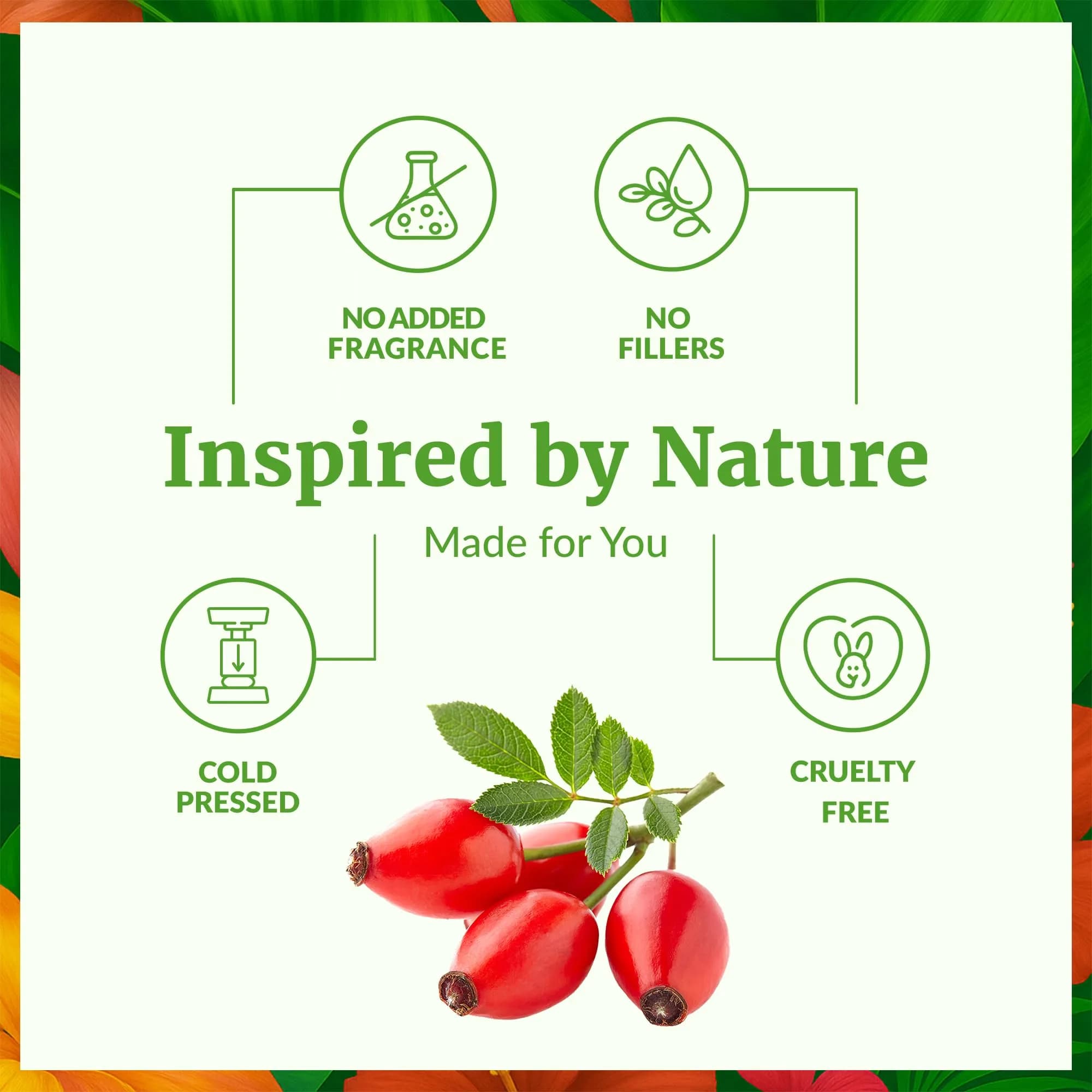 SVA Organics Rosehip Seed Oil 118 ml (4 Fl Oz) | Cold-Pressed Carrier Oil for Skin & Hair - view 3