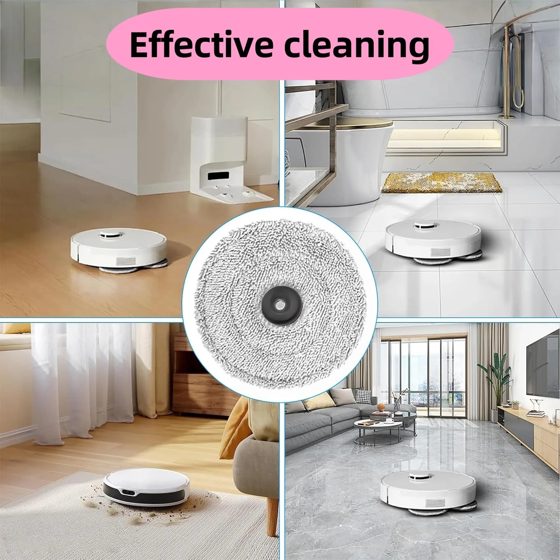 JoyBros Mop Pad Plate for Dreame X40 Ultra L10s Pro Ultra Heat Robot Vacuum Cleaner (2-Pack) | Essential Replacement Part - view 4