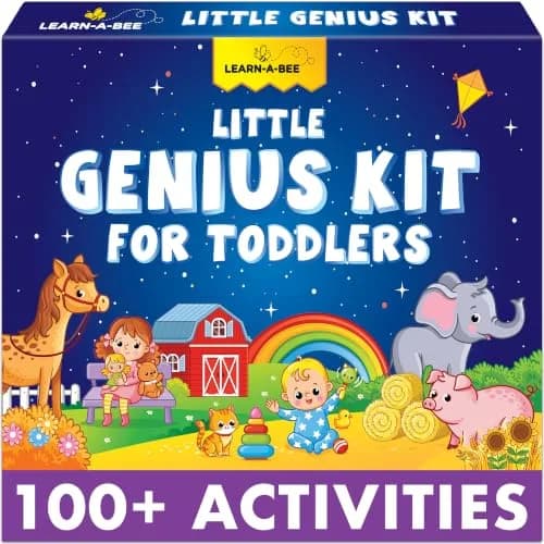 Learnabee Little Genius Kit for Toddlers | 100+ Activities for Ages 1-3, Screen-Free Fun thumbnail 1