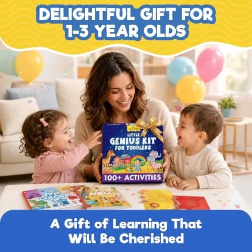 Learnabee Little Genius Kit for Toddlers | 100+ Activities for Ages 1-3, Screen-Free Fun thumbnail 7