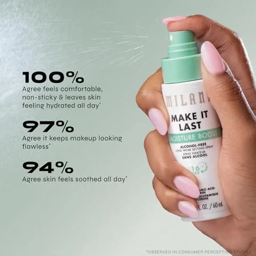 Milani Make It Last Moisture Boost Makeup Setting Spray - Alcohol Free | Hydrates & Locks Makeup for Sensitive Skin thumbnail 5