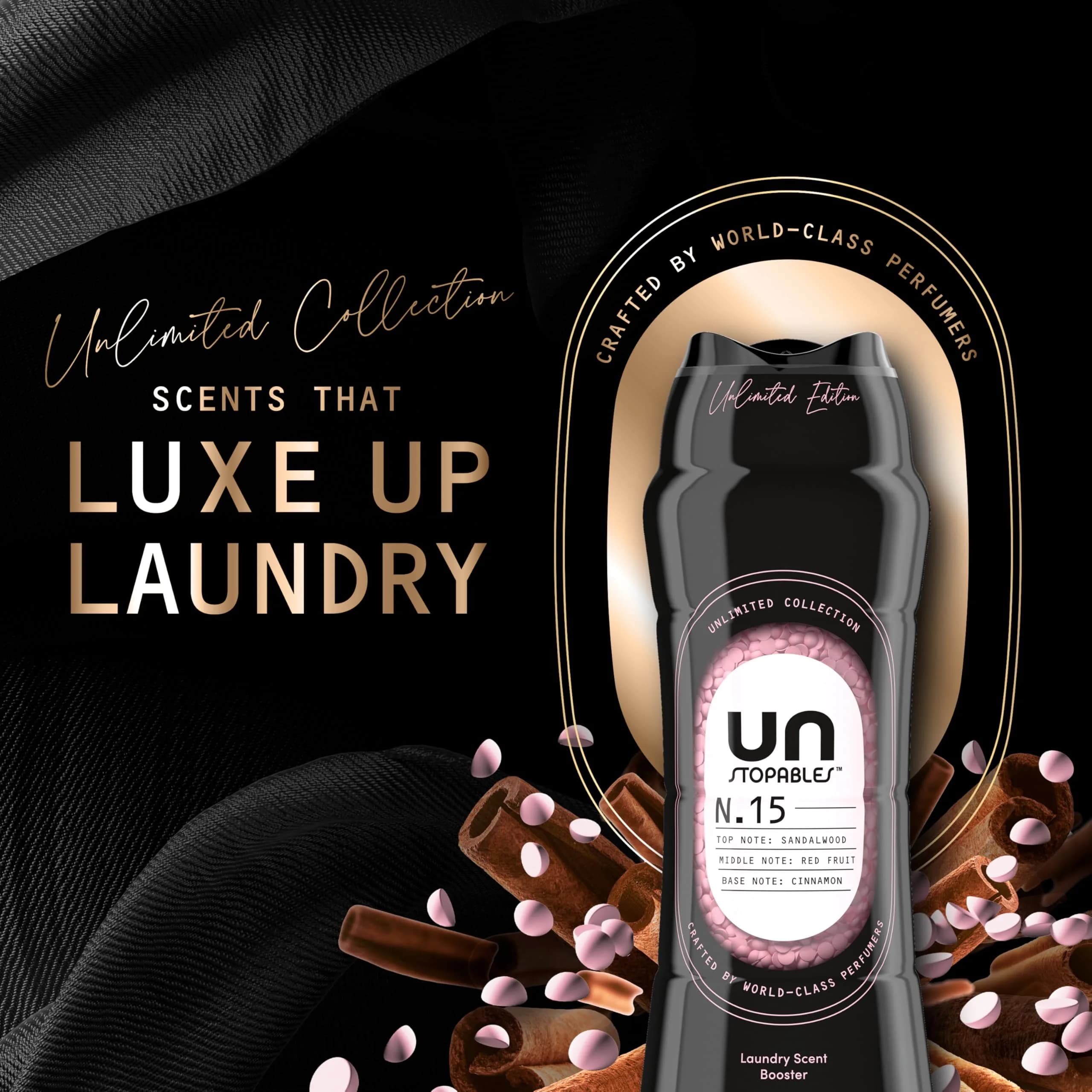 Downy Unstopables Unlimited Laundry Scent Booster Beads No. 15, 21.1 oz | Fragrance Harmony with Sandalwood & Red Fruit - view 2