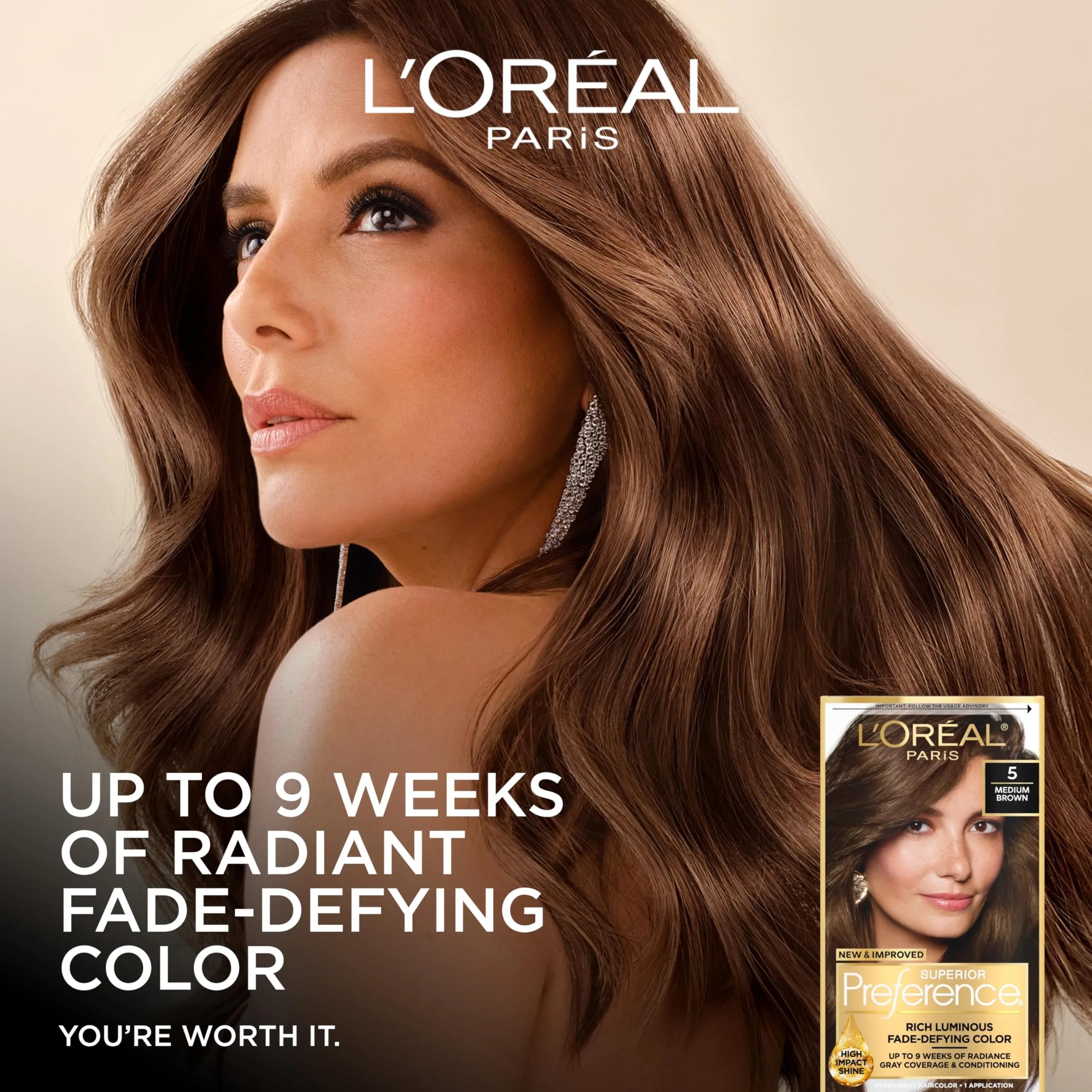 L'Oreal Paris Superior Preference Permanent Hair Color 6AM Light Amber Brown, 2 Kits (Pack of 2) | Fade-Defying Color with Gray Coverage - view 2