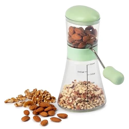 Prepworks by Progressive Nut Chopper with Non-Skid Base, Pistachio | Fine & Coarse Chop thumbnail 2