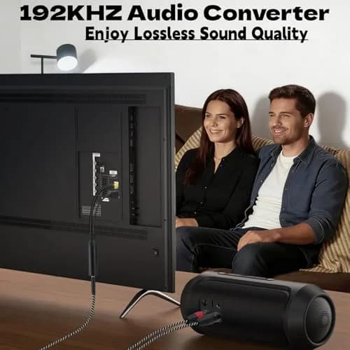 NCGGY 192KHz DAC Optical to Dual XLR Male Converter | High-Quality Audio Signal Conversion thumbnail 5