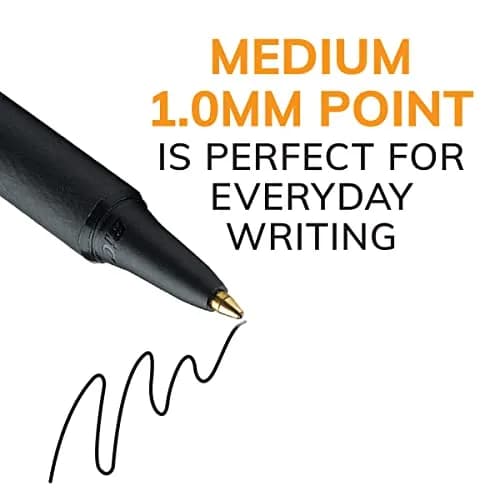 BIC Soft Feel Black Retractable Ballpoint Pens 1mm (36-Count Pack) | Smooth Ink Flow for Everyday Writing thumbnail 3