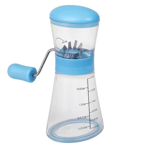 Prepworks by Progressive Nut Chopper with Non-Skid Base, Baby Blue | Fine & Coarse Chop thumbnail 1