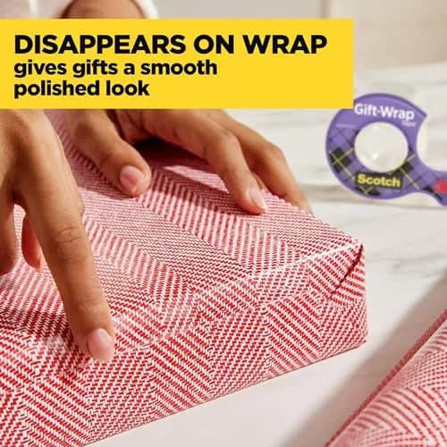 Scotch Gift Wrap Tape & Magic Tape Bundle 12 Rolls (3/4 in x 650 in Each) | USA-Sourced for India thumbnail 4
