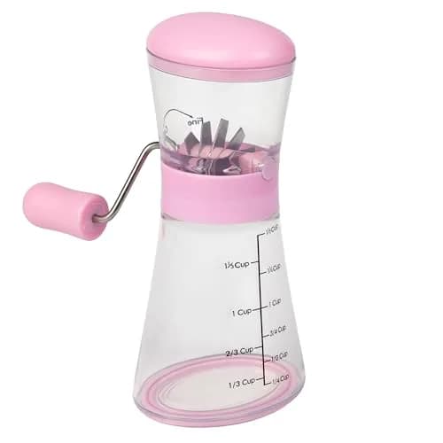 Prepworks by Progressive Nut Chopper with Non-Skid Base, Magenta | Fine & Coarse Chop thumbnail 1