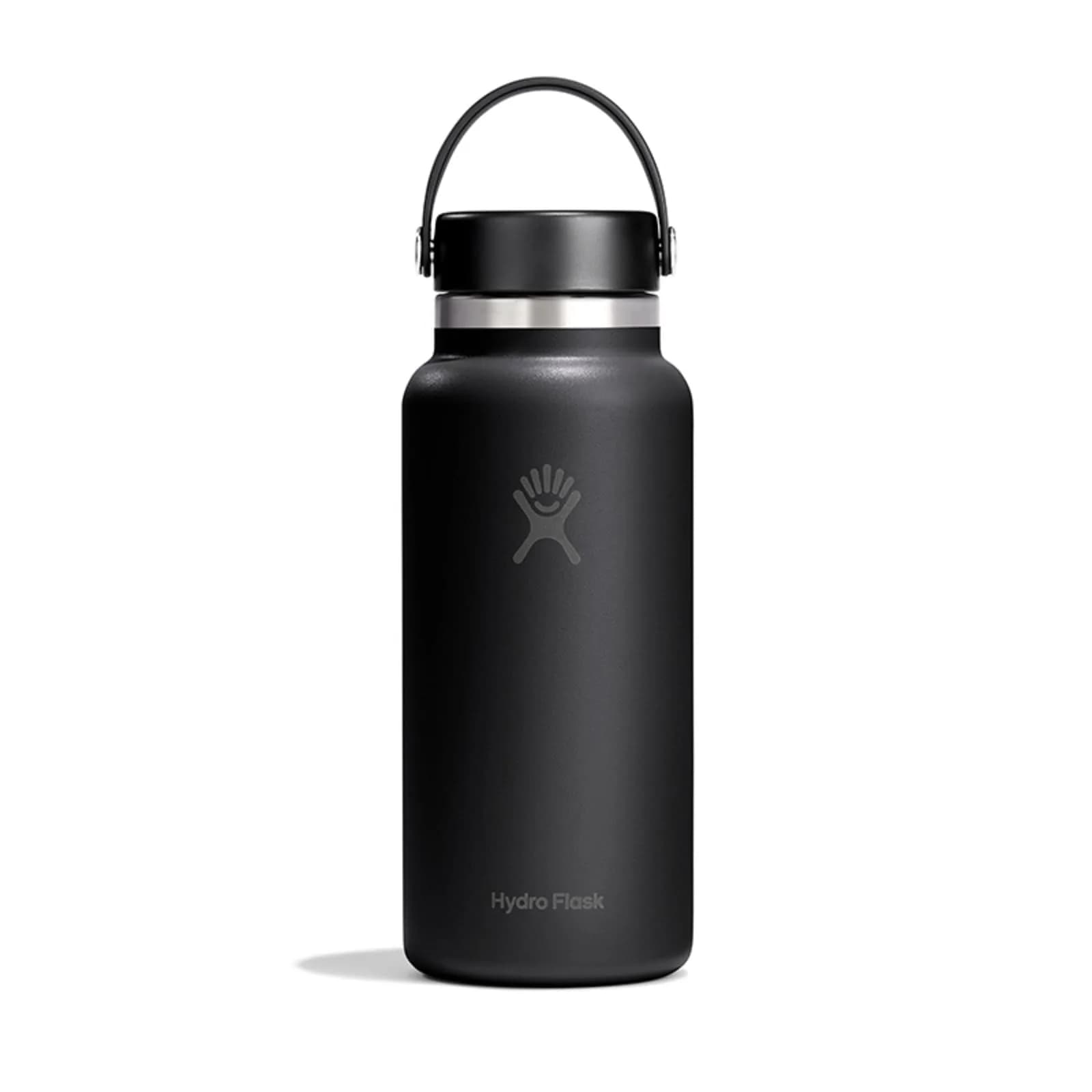 Hydro Flask 32 Oz Tonal Black Wide Mouth Water Bottle | Insulated Stainless Steel, Leakproof Flex Lid thumbnail 4