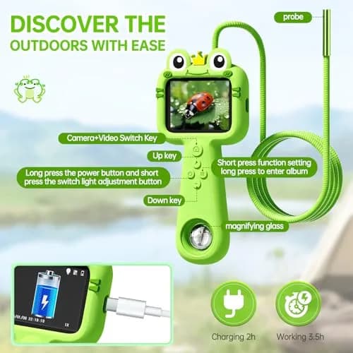 MOSA BEAR Kids Borescope with Light | STEM Science Exploration Toy for Ages 4-12 thumbnail 2