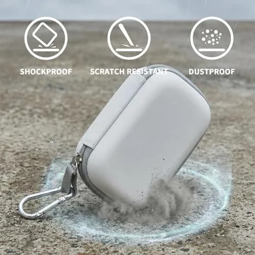 Comecase 12-Slot USB Flash Drive Case with SD Card Pocket & Carabiner | Hard EVA Shell for Data Protection thumbnail 4