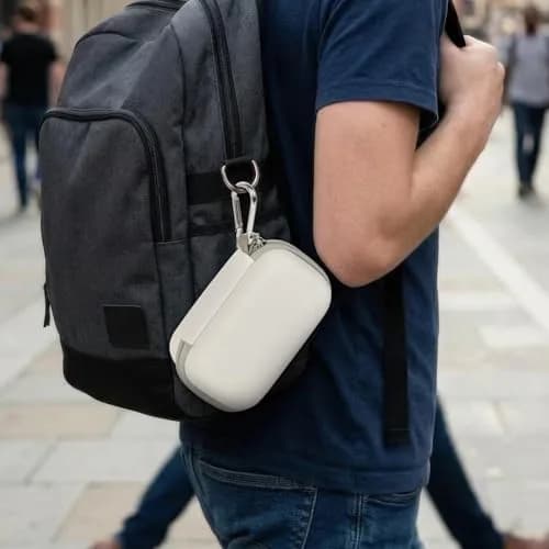 Comecase 12-Slot USB Flash Drive Case with SD Card Pocket & Carabiner | Hard EVA Shell for Data Protection thumbnail 7