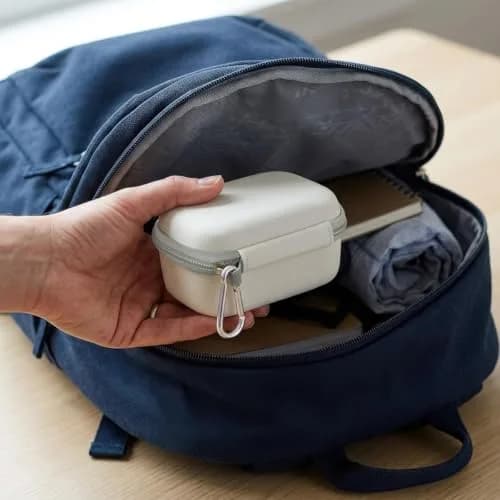 Comecase 12-Slot USB Flash Drive Case with SD Card Pocket & Carabiner | Hard EVA Shell for Data Protection thumbnail 9