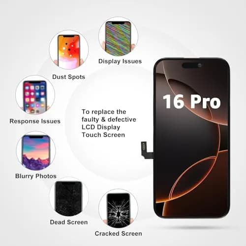 LL TRADER iPhone 16 Pro Screen Replacement 6.3" FHD LCD Touch Digitizer with Repair Kit thumbnail 2