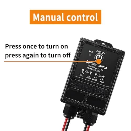 WOODGUILIN 12V Relay Remote Switch Wireless Relay Switch DC 12V-72V | Long Range, Waterproof, High Power thumbnail 3