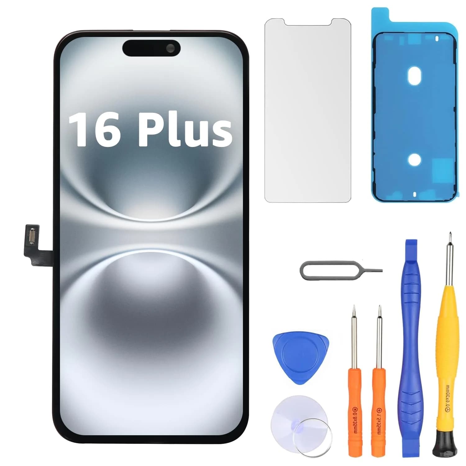 LL TRADER iPhone 16 Plus Screen Replacement 6.7" FHD LCD Touch Panel with Repair Kit