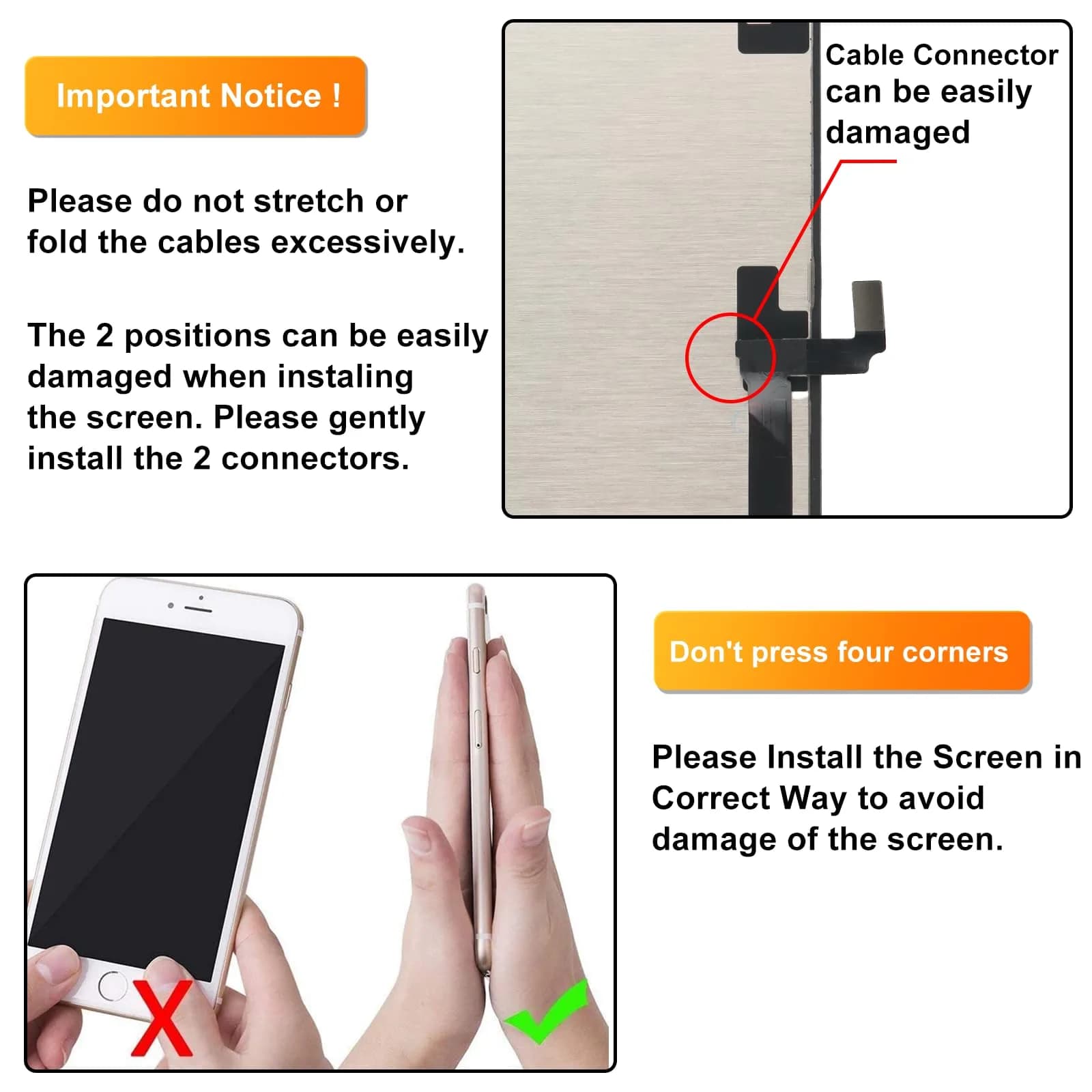 LL TRADER iPhone 16 Plus Screen Replacement 6.7" FHD LCD Touch Panel with Repair Kit - view 6