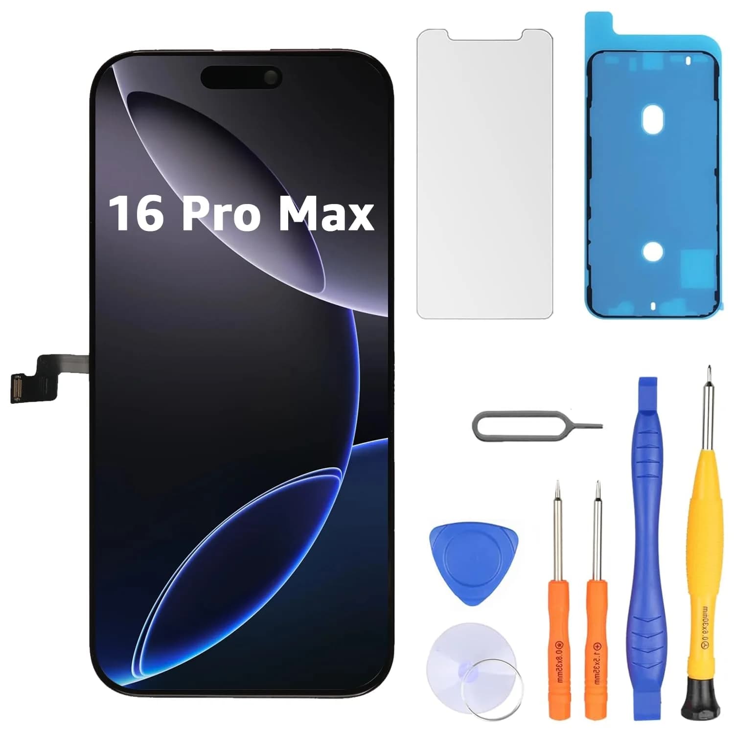 LL TRADER 6.7" FHD LCD Display for iPhone 16 Pro Max with Repair Kit - main product image