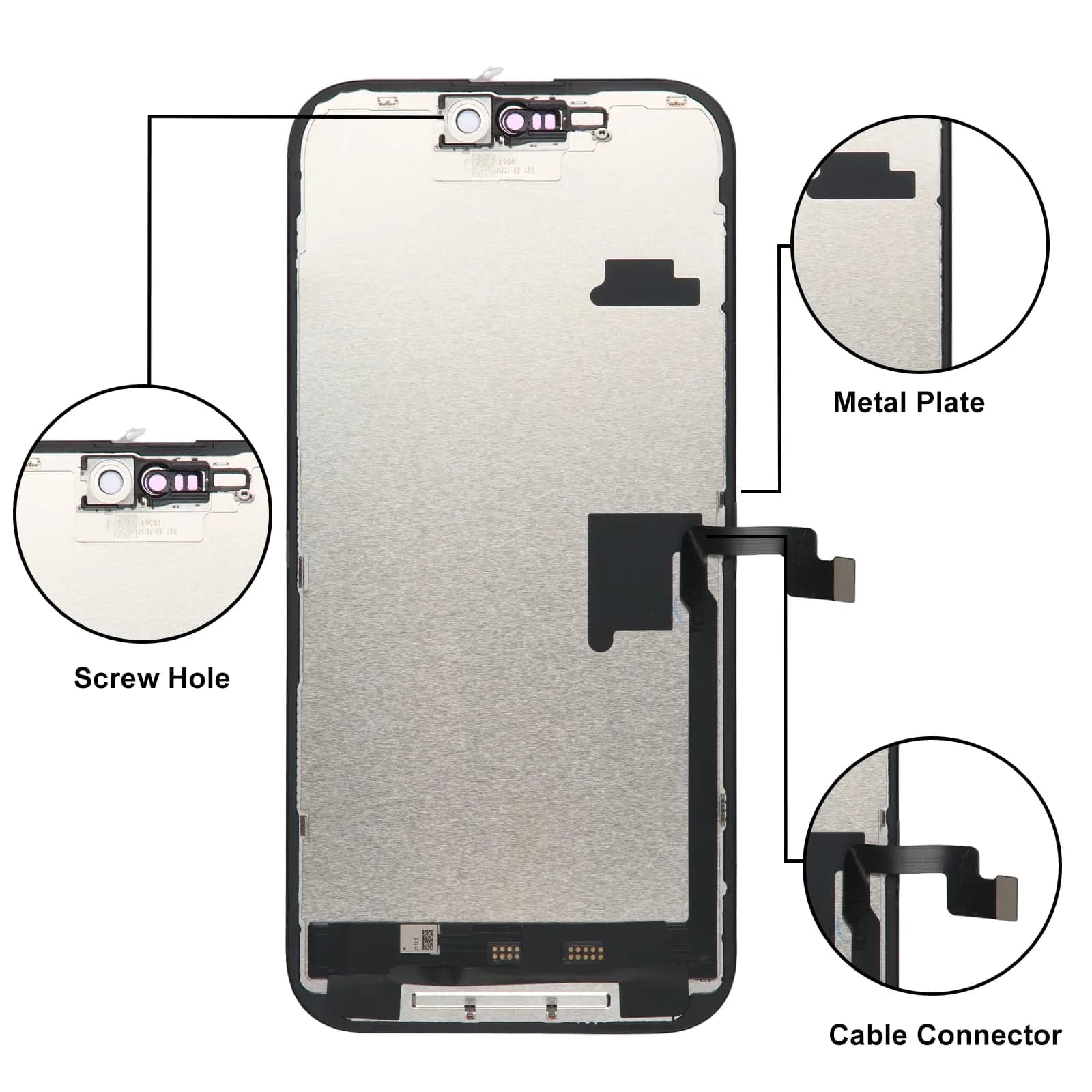 LL TRADER 6.7" FHD LCD Display for iPhone 16 Pro Max with Repair Kit - view 3