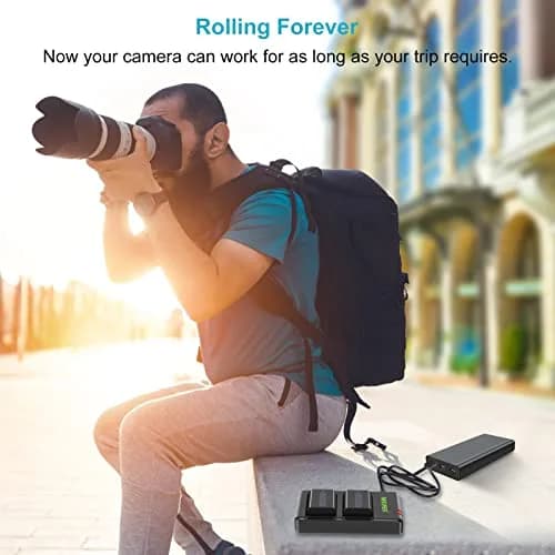Neewer NP-FW50 Replacement Battery and Dual USB Charger 2-Pack | Charges 2 Batteries Simultaneously thumbnail 4