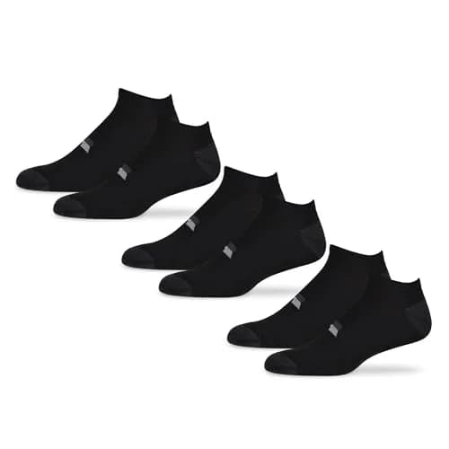 Russell Athletic No-Show Socks 6-Pack Low-Cut Cushioned Arch Support Reinforced Heel & Toe Medium thumbnail 1