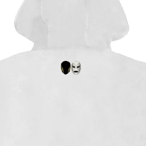 Peso Pluma Dinastía Logo Hoodie Large | 100% Cotton Fleece, Boxy Fit, White thumbnail 4