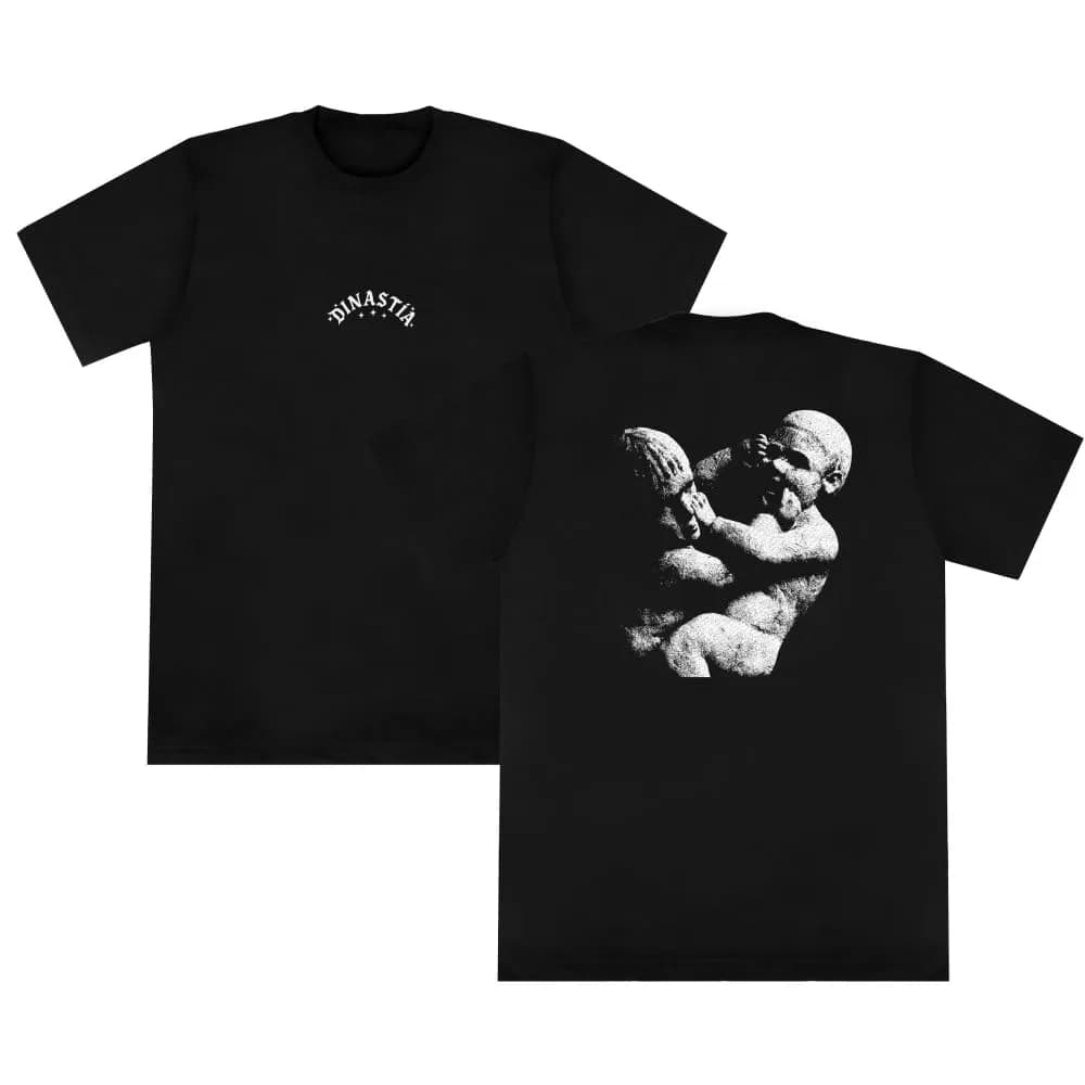 Peso Pluma Dinastía Artwork T-Shirt X-Large | Cotton Fleece, Crew Neck, Short Sleeve — Small