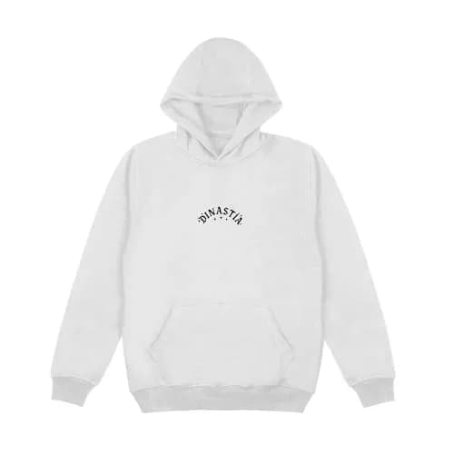 Peso Pluma Dinastía Logo Hoodie XX-Large | 100% Cotton Fleece, Boxy Fit, White thumbnail 2