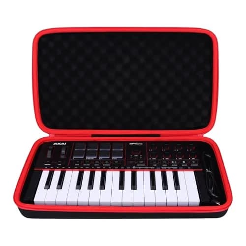LTGEM Hard Case for Akai Professional MPK Mini IV MIDI Keyboard Controller | Black thumbnail 1