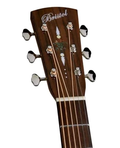 Bristol BL-160 Deluxe Series Dreadnaught Guitar 1.75kg (3.86lb) | Vintage Spruce & Rosewood Tone thumbnail 2