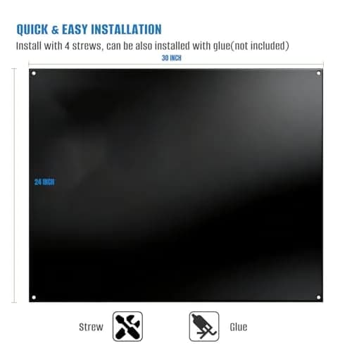TUTU Stainless Steel Stove Backsplash 24" x 30" Black | Easy Clean Wall Shield - view 5