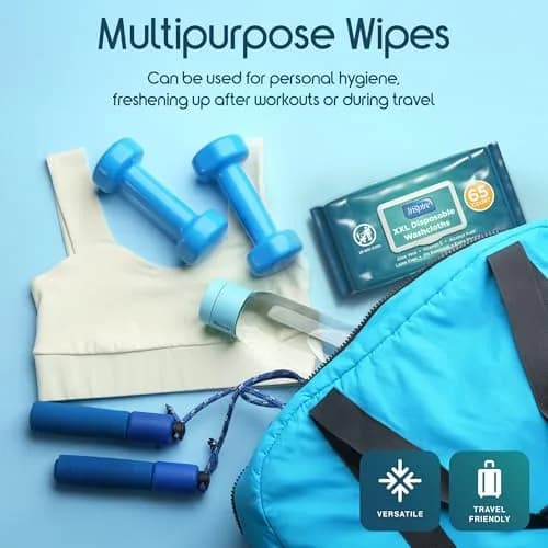 Inspire Adult Wet Wipes, Wash Cloths for Incontinence & Cleansing for Elderly, 8"x13" (780 Count) | Hypoallergenic & Fragrance-Free thumbnail 4