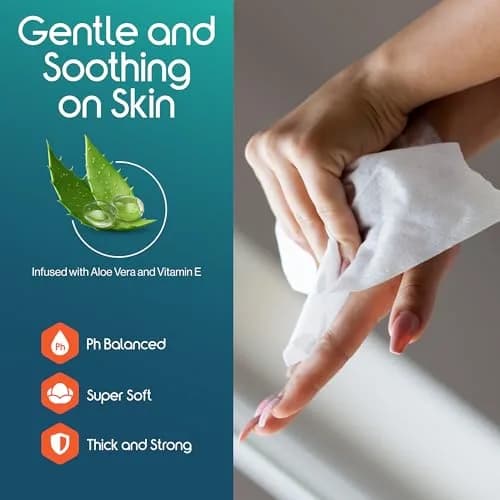 Inspire Adult Wet Wipes, Wash Cloths for Incontinence & Cleansing for Elderly, 8"x13" (780 Count) | Hypoallergenic & Fragrance-Free thumbnail 6