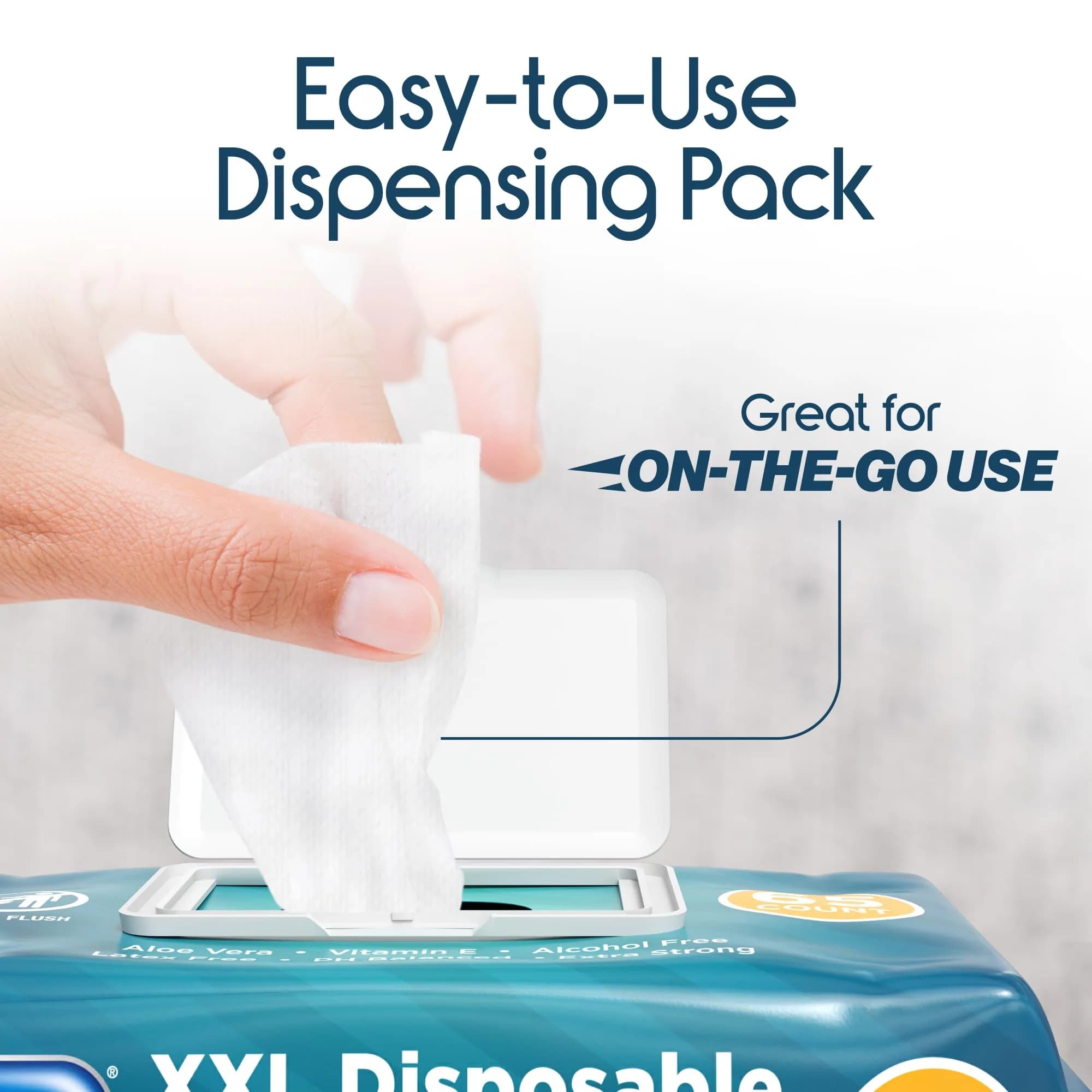Inspire Adult Wet Wipes, Wash Cloths for Incontinence & Cleansing for Elderly, 8"x13" (780 Count) | Hypoallergenic & Fragrance-Free - view 7
