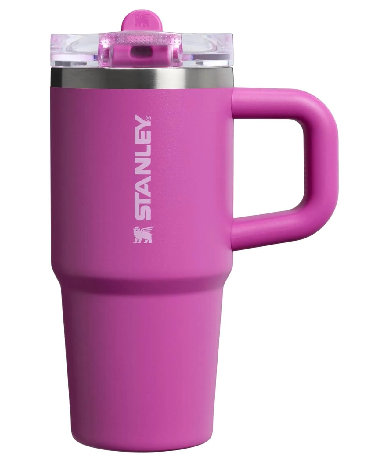 STANLEY Quencher ProTour Flipstraw Tumbler 14 oz Dark Blossom - Leakproof Insulated Stainless Steel Cup - main product image