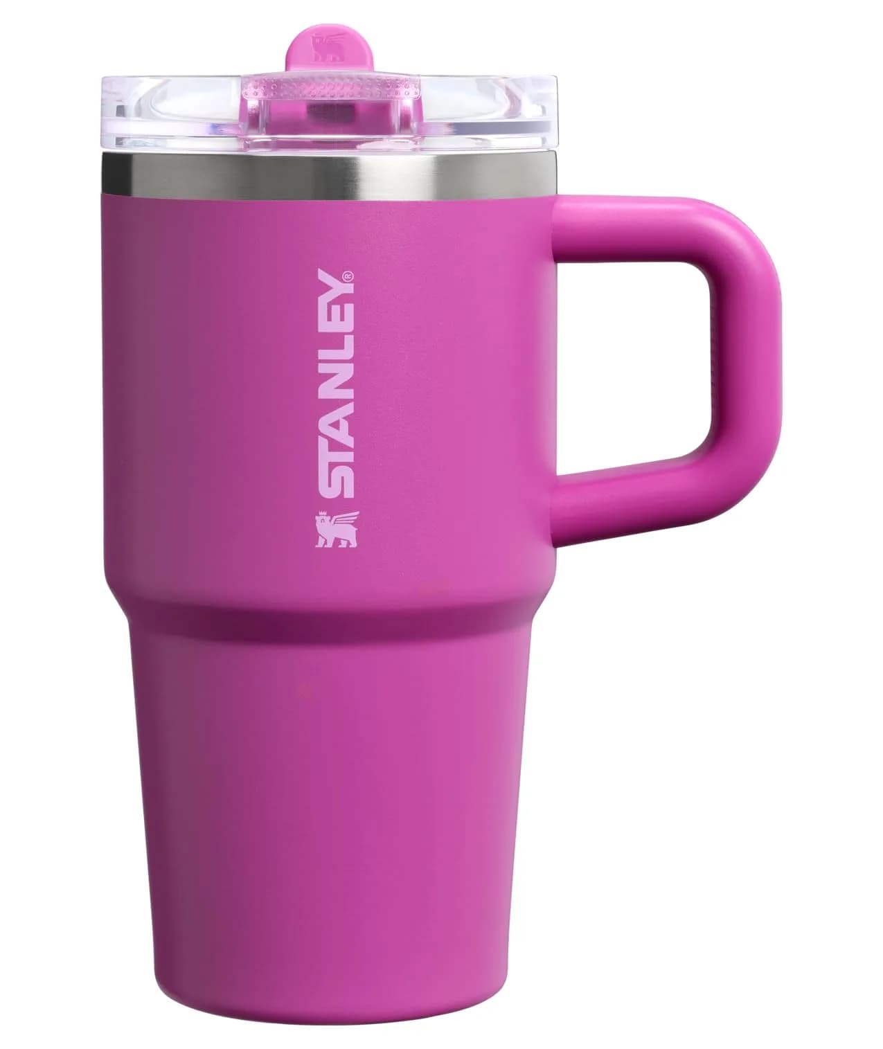 STANLEY Quencher ProTour Flipstraw Tumbler 20 oz Dark Blossom | Insulated Stainless Steel Cup with Handle & Built-in Straw - main product image