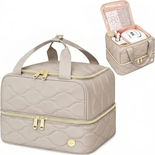 YOREPEK Nail Polish Organizer Case Bag 24.6cm (11" L x 9" W x 8" H) | Holds 42+ Bottles & Tools thumbnail 1