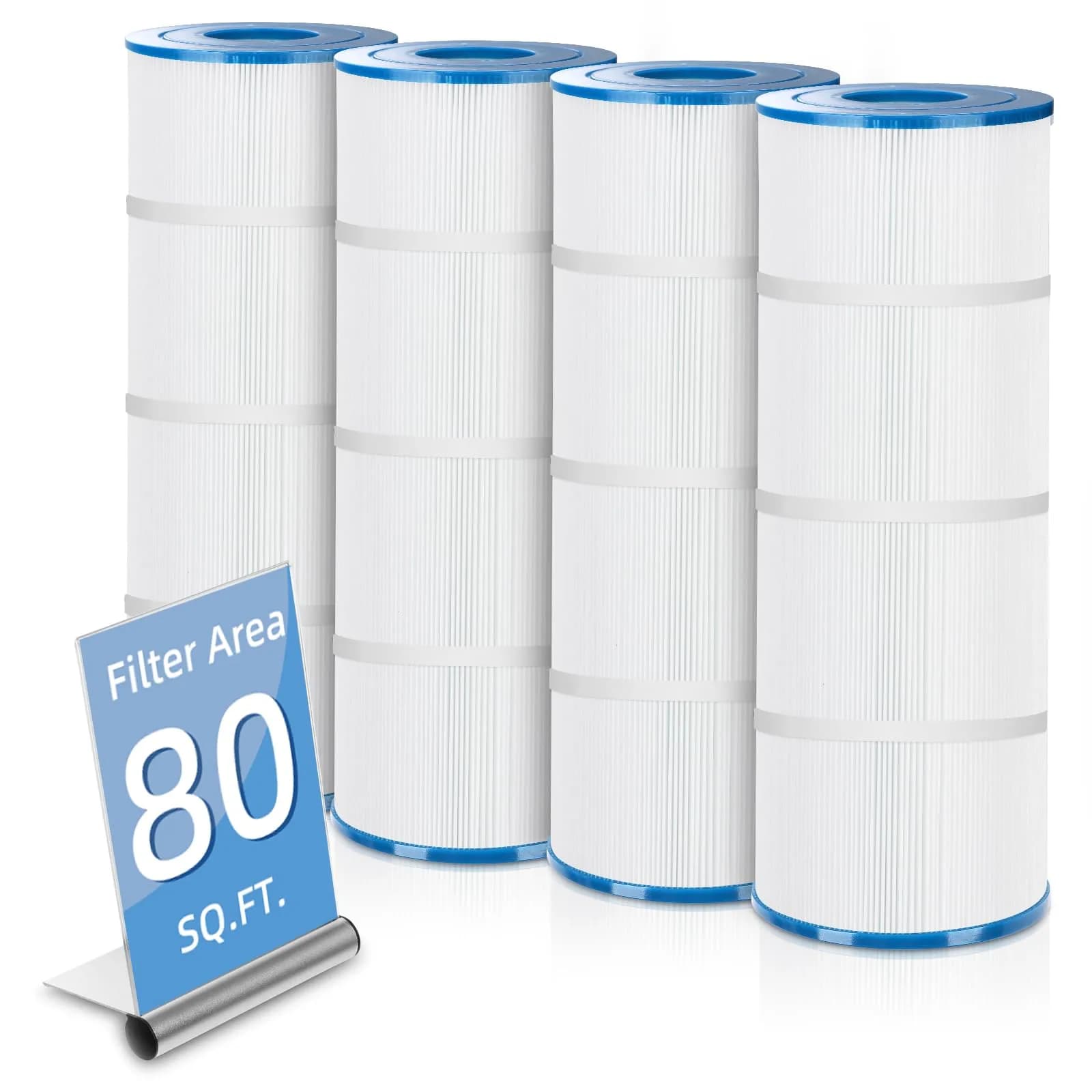 LumiPure 4 Pack CCP320 Pool Filter Cartridge | Exact Dimensions, Advanced Filtration, Long-Lasting (70-120 chars)
