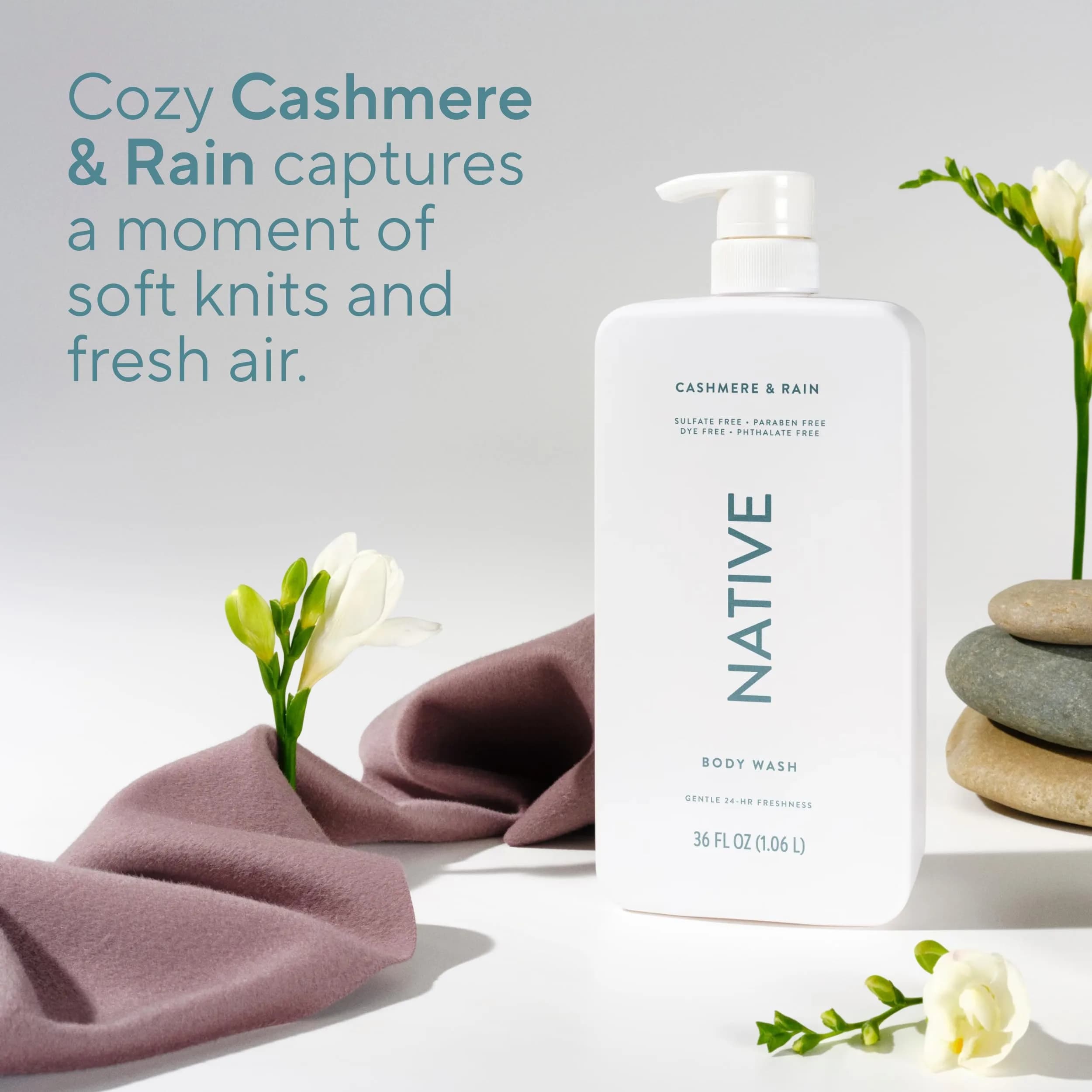 Native Coconut & Vanilla Scent Body Wash Liquid 1065ml (36 Fl Oz) | Gentle Cleanser for All Skin Types - view 5