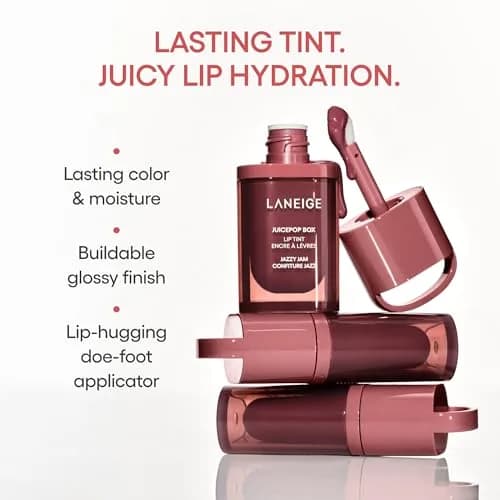 LANEIGE JuicePop Box Korean Lip Tint | Hydrating Lightweight Lip Color with Peptides & Ceramides (0.16 Fl Oz) thumbnail 3