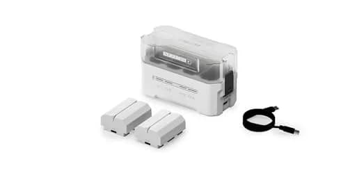 Tilta NP-FZ100 Portable Charging Station with 2 Batteries | 4-Channel USB-C Fast Charging 176g — Off-White
