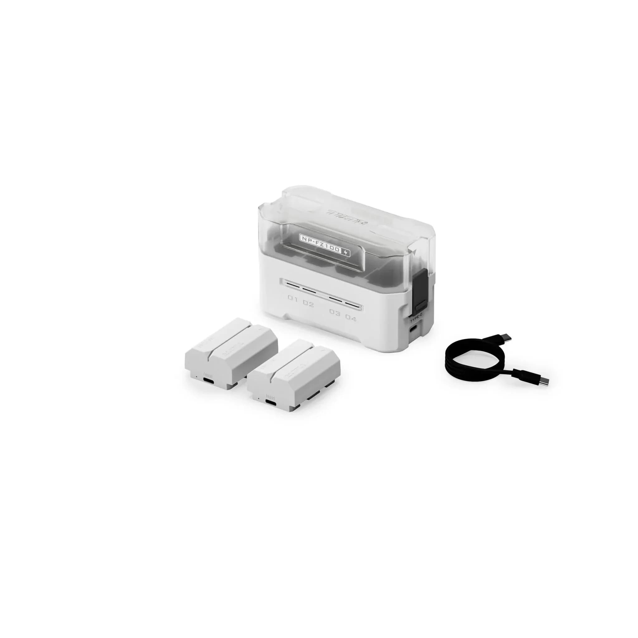 Tilta NP-FZ100 Portable Charging Station | 4-Channel 45W PD Fast Charging, Green — Off-White