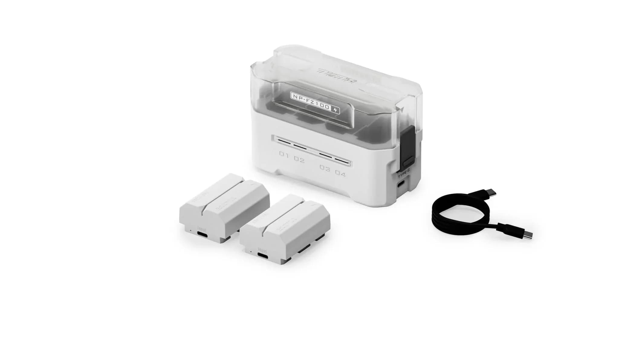 Tilta NP-FZ100 Portable Charging Station | 4-Channel 45W PD Fast Charging, Green — Off-White