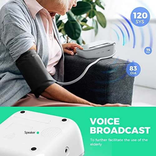 BENECEN Automatic Arm Blood Pressure Monitor with Backlit LCD & Storage Bag | FDA Cleared, 240 Readings, Adjustable Cuff thumbnail 5
