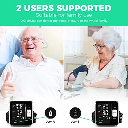 BENECEN Automatic Arm Blood Pressure Monitor with Backlit LCD & Storage Bag | FDA Cleared, 240 Readings, Adjustable Cuff thumbnail 6