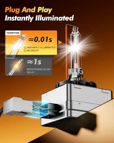 Termitor 2026 D3S HID Bulb 6000K Cool White (Pack of 2) | 800% Brighter Xenon Replacement thumbnail 5