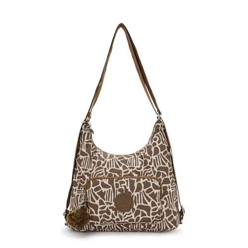 Kipling Yenna Prt Shoulder Bag 15"L x 14.25"H x 5.25"D | Minimalist Nylon & Polyester thumbnail 1