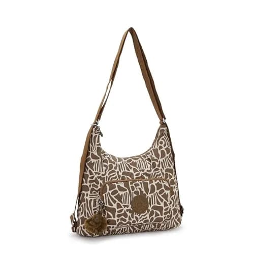 Kipling Yenna Prt Shoulder Bag 15"L x 14.25"H x 5.25"D | Minimalist Nylon & Polyester thumbnail 4