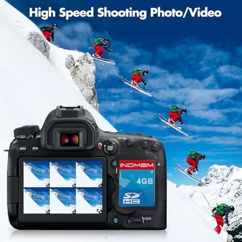 Sinobright SD Card 4GB | SDHC UHS-I Class 4 Flash Memory for Cameras & Devices thumbnail 3